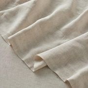 Ravello Linen Fitted Sheet - Savanna Pinstripe | Weave Home gallery detail image