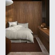 Ravello Linen Fitted Sheet - Savanna Pinstripe | Weave Home gallery detail image