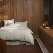 Ravello Linen Flat Sheet - Savanna Pinstripe | Weave Home gallery detail image