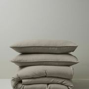 Ravello Linen Pillowcases - Pebble | Standard, King, or Euro gallery detail image