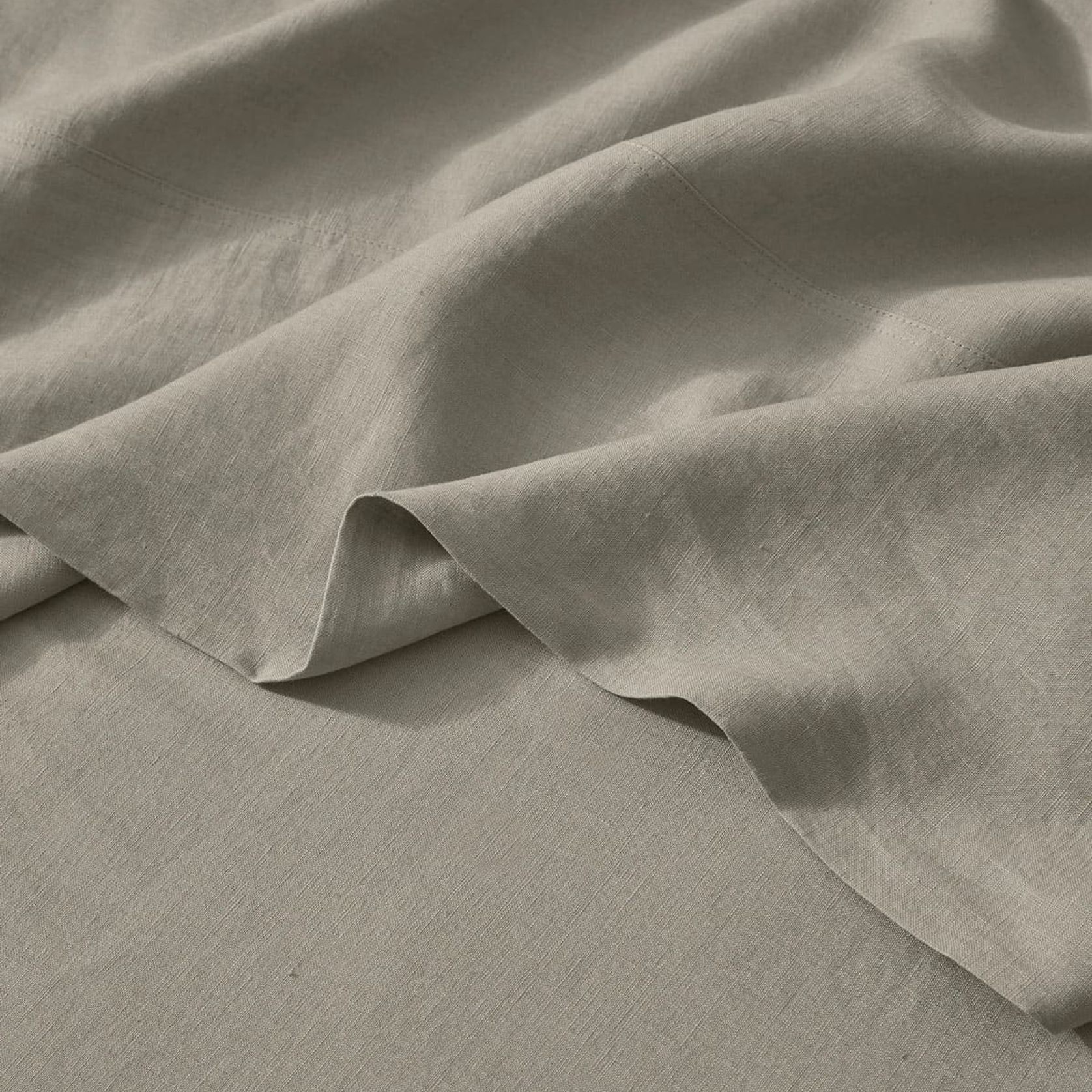 Ravello Linen Pillowcases - Pebble | Standard, King, or Euro gallery detail image