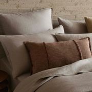 Ravello Linen Pillowcases - Pebble | Standard, King, or Euro gallery detail image