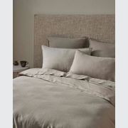 Ravello Linen Pillowcases - Pebble | Standard, King, or Euro gallery detail image