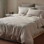 Ravello Linen Pillowcases - Pebble | Standard, King, or Euro gallery detail image