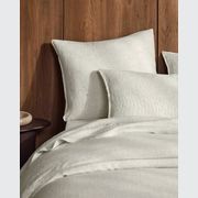 Ravello Linen Pillowcases - Savanna Pinstripe | Standard, King, or Euro gallery detail image
