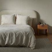 Ravello Linen Pillowcases - Savanna Pinstripe | Standard, King, or Euro gallery detail image