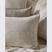 Ravello Linen Pillowcases - Savanna Pinstripe | Standard, King, or Euro gallery detail image