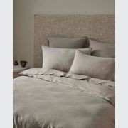 Ravello Linen Quilt Cover - Pebble | Weave Home gallery detail image