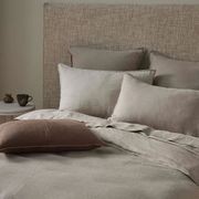 Ravello Linen Quilt Cover - Pebble | Weave Home gallery detail image