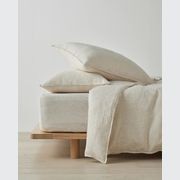 Ravello Linen Quilt Cover - Savanna Pinstripe| Weave Home gallery detail image