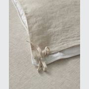 Ravello Linen Quilt Cover - Savanna Pinstripe| Weave Home gallery detail image