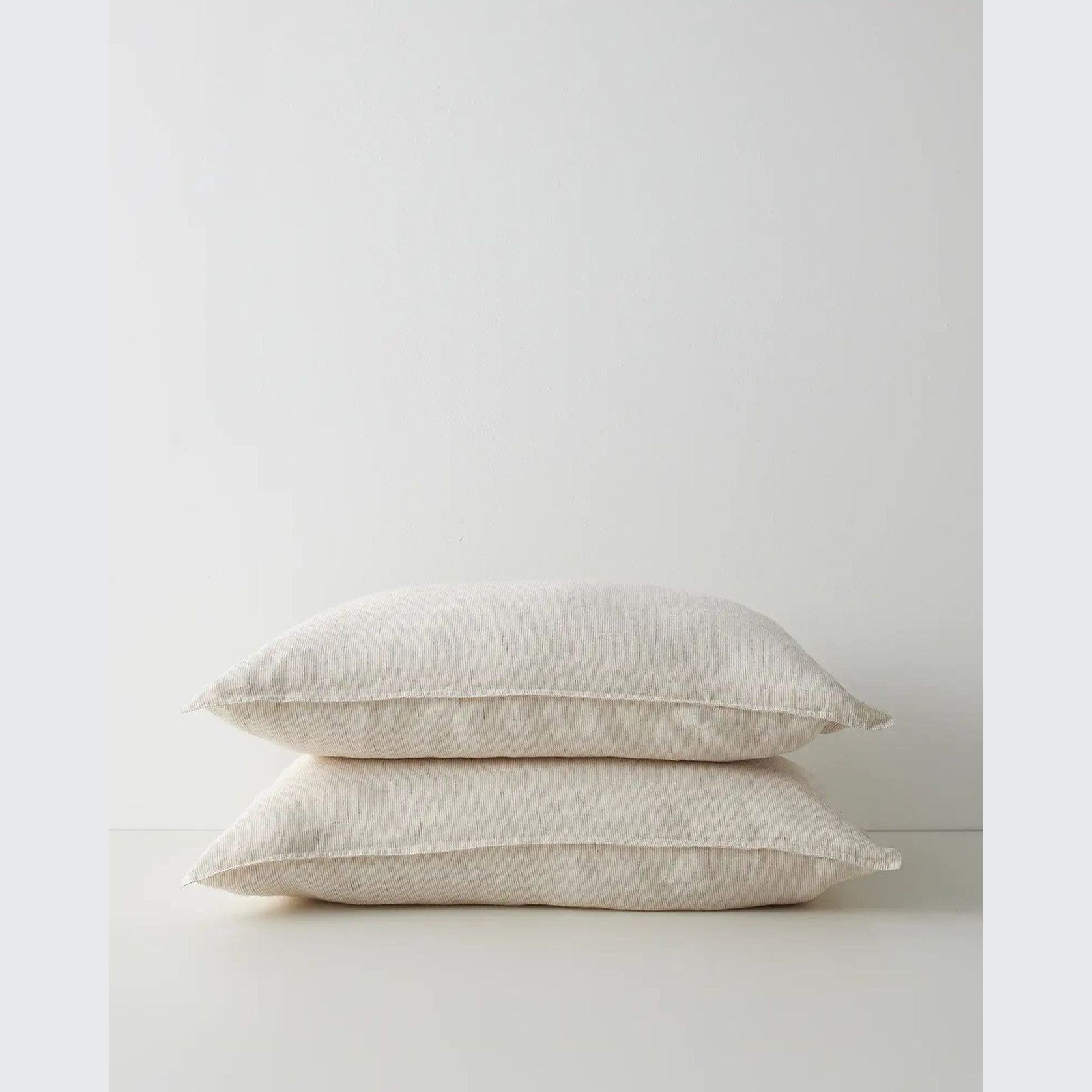 Ravello Linen Quilt Cover - Savanna Pinstripe| Weave Home gallery detail image