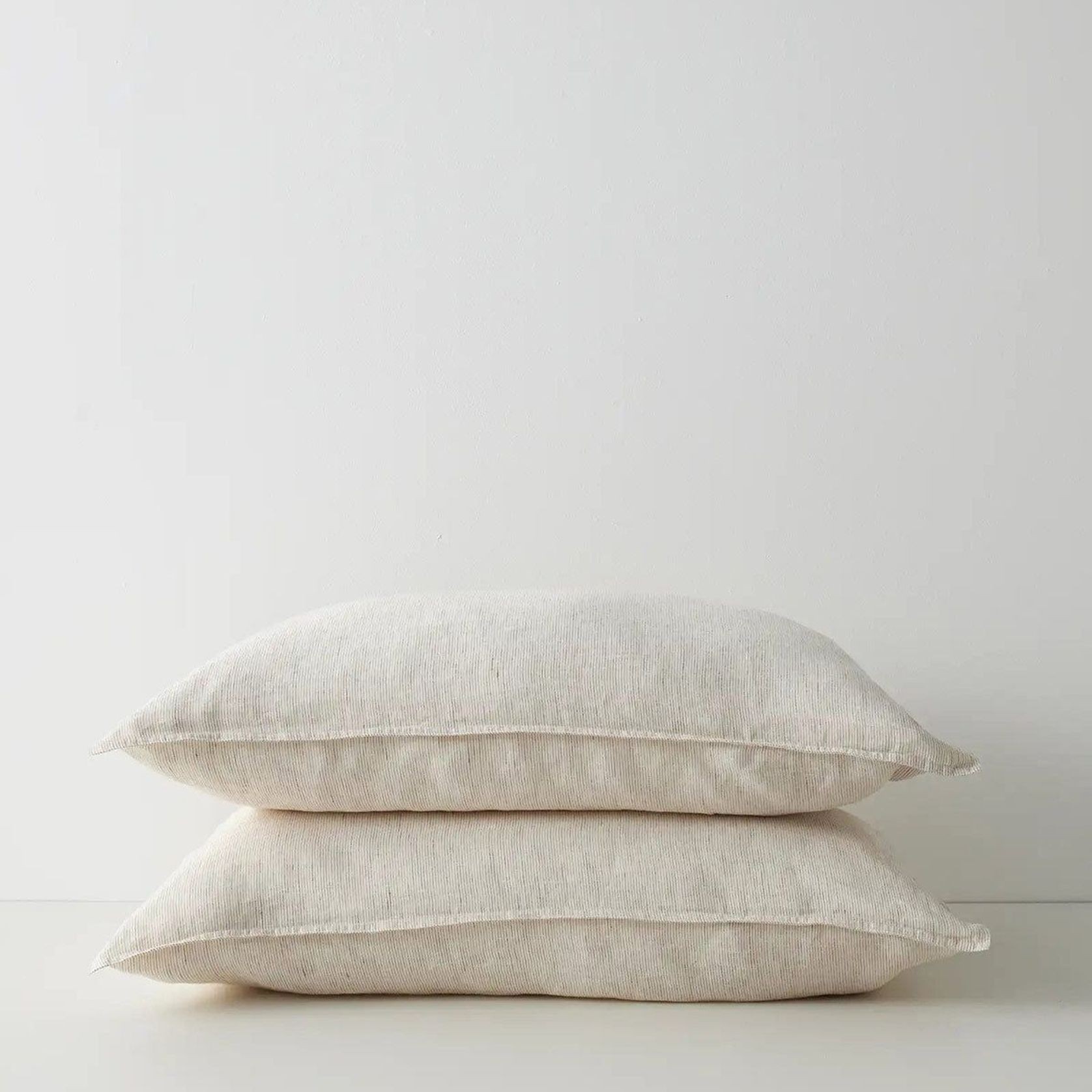 Ravello Linen Quilt Cover - Savanna Pinstripe| Weave Home gallery detail image