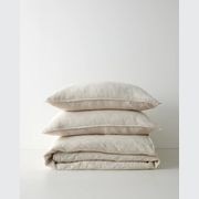 Ravello Linen Quilt Cover - Savanna Pinstripe| Weave Home gallery detail image