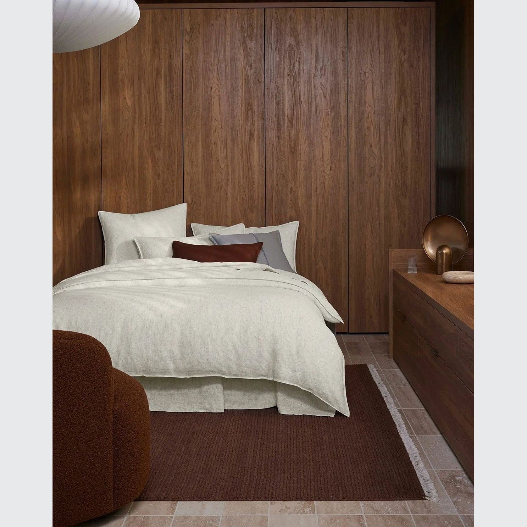 Ravello Linen Quilt Cover - Savanna Pinstripe| Weave Home gallery detail image