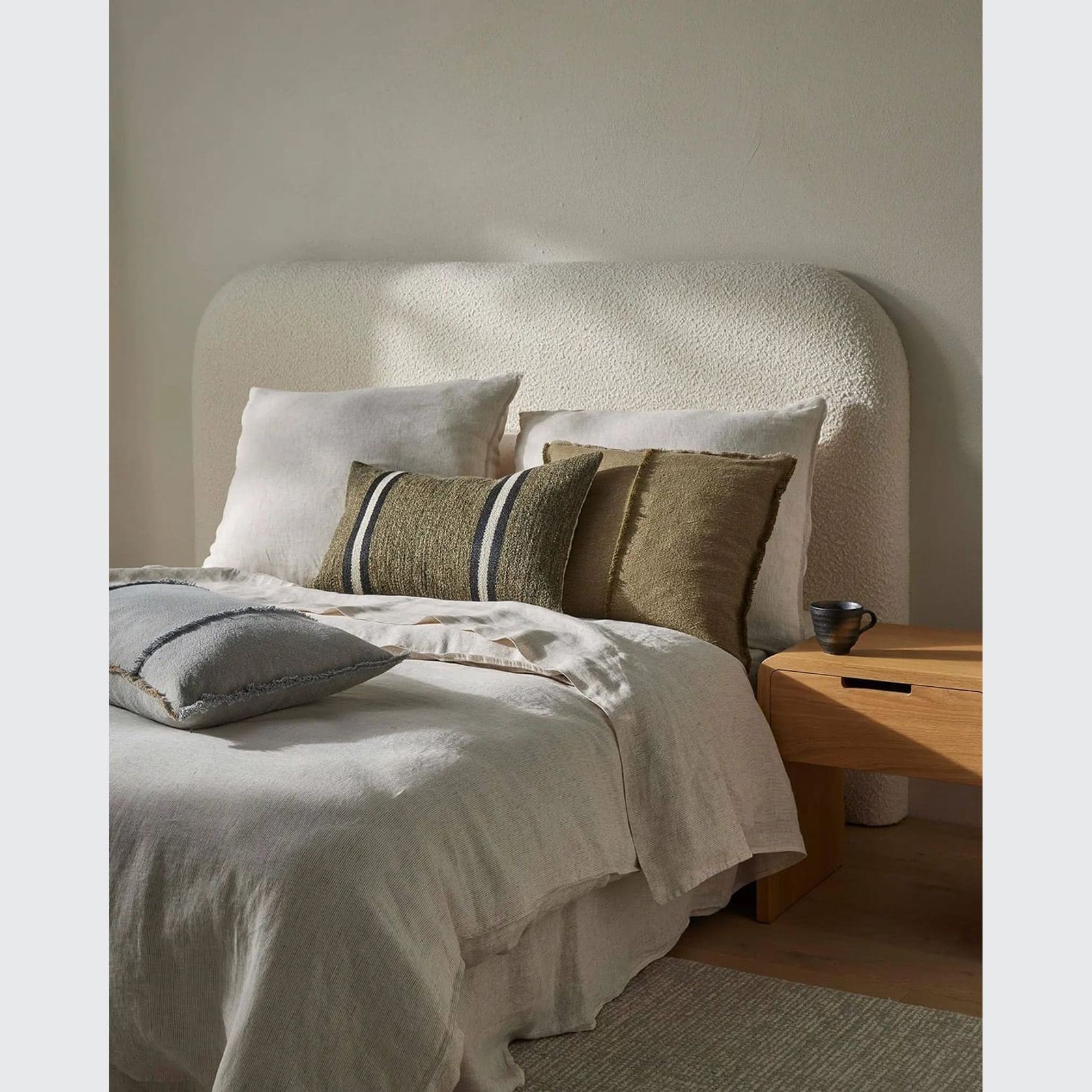 Ravello Linen Quilt Cover - Savanna Pinstripe| Weave Home gallery detail image