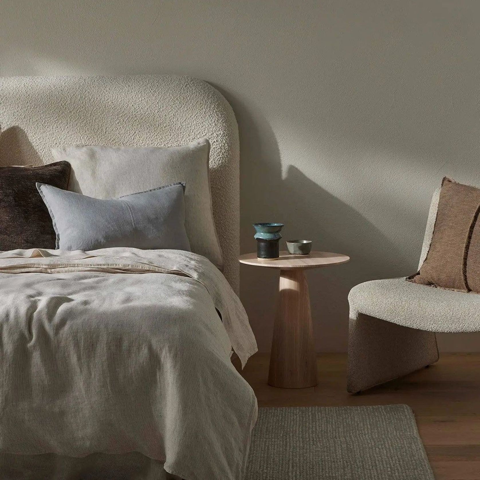Ravello Linen Quilt Cover - Savanna Pinstripe| Weave Home gallery detail image
