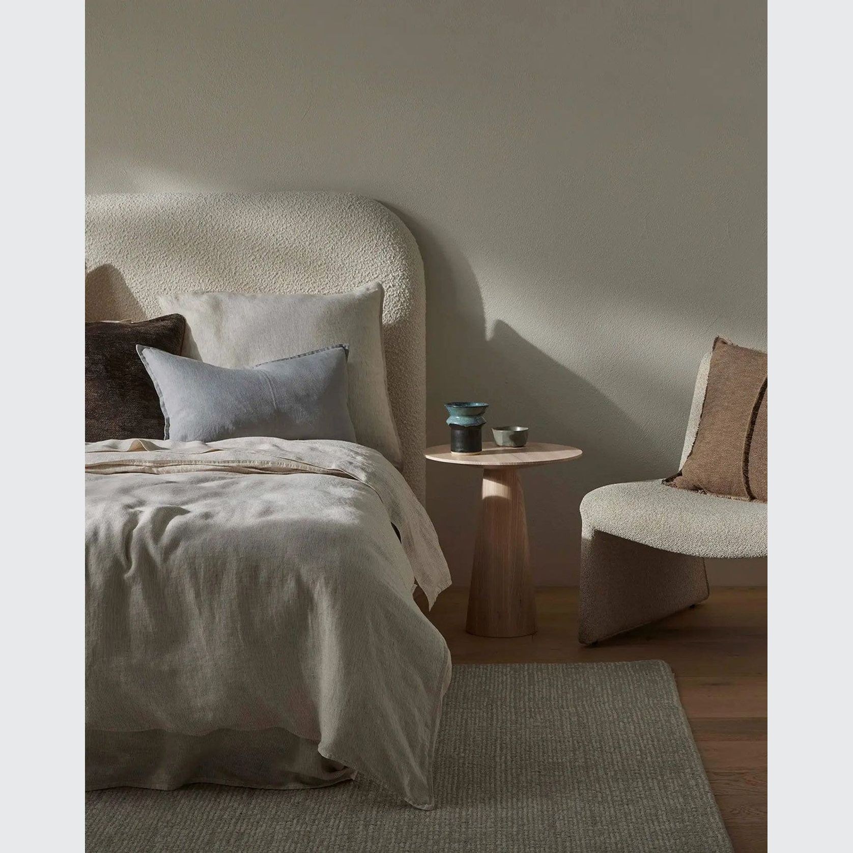 Ravello Linen Quilt Cover - Savanna Pinstripe| Weave Home gallery detail image