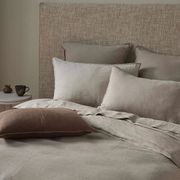 Ravello Linen Fitted Sheet - Pebble | Weave Home gallery detail image