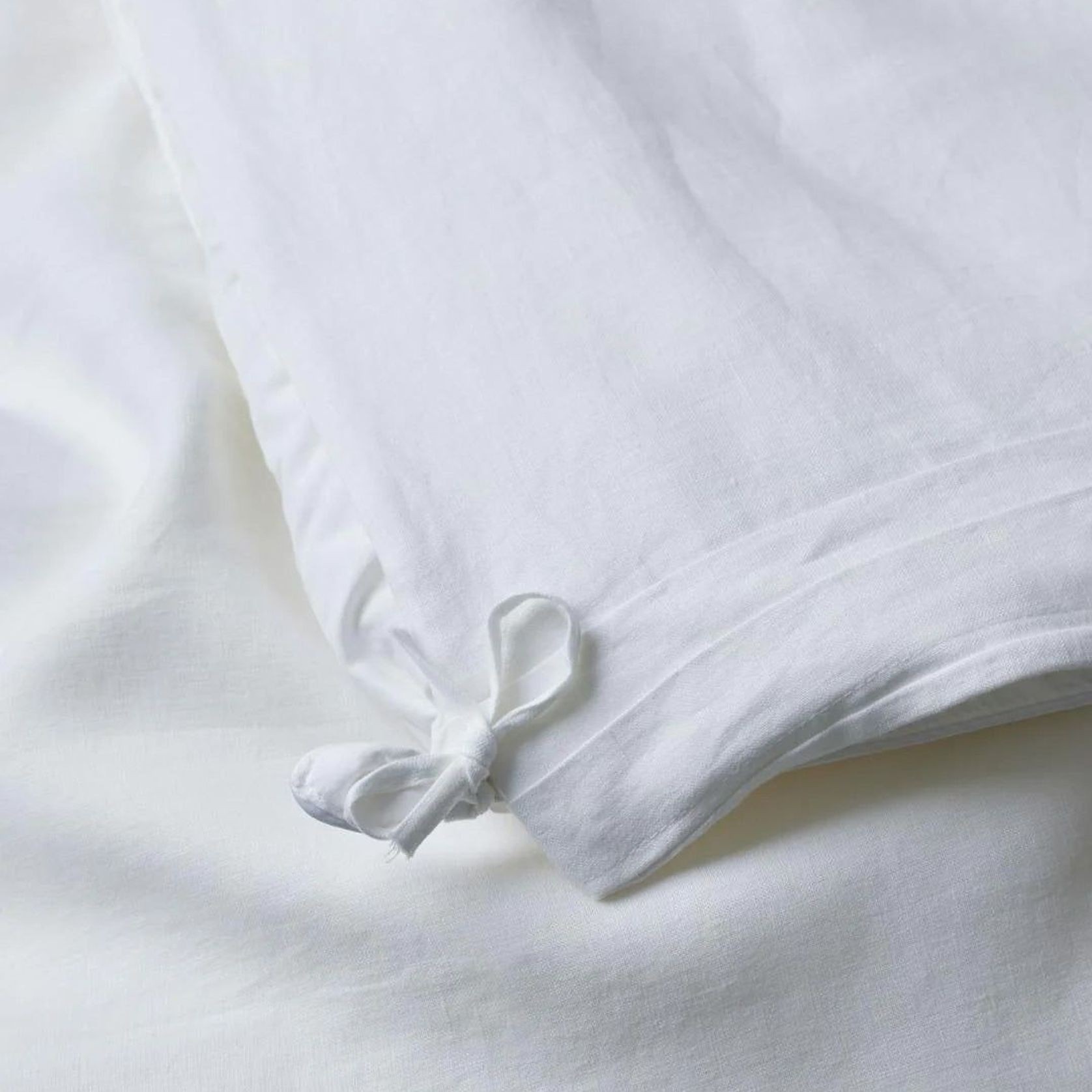 Ravello Linen Quilt Cover - White | Weave Home gallery detail image