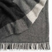 Weave Home Riverton Throw - Charcoal | 100% Wool | Large Size gallery detail image