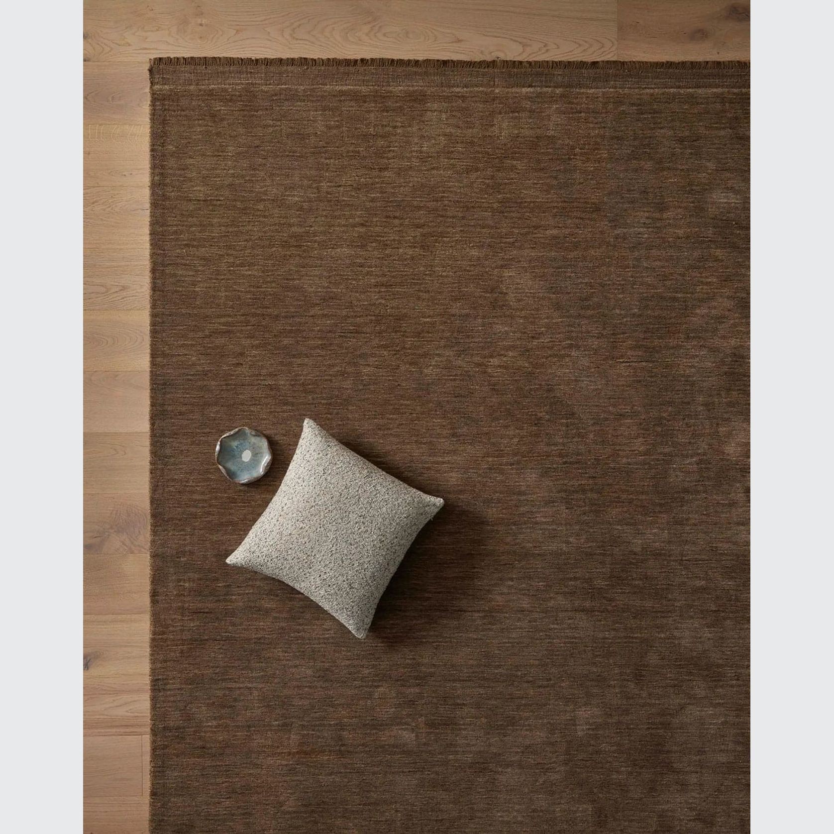 Silvio Walnut Floor Rug | NZ Wool | Two Sizes gallery detail image