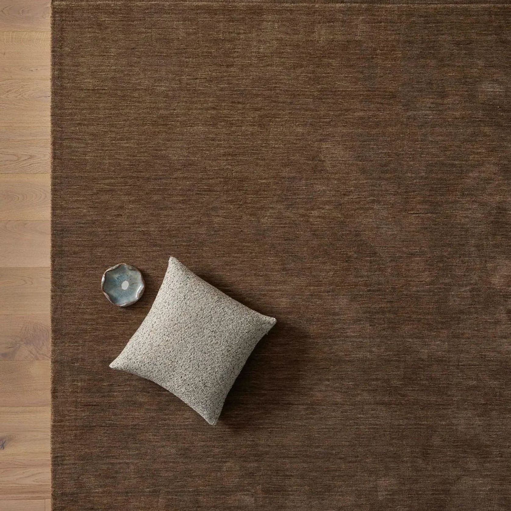 Silvio Walnut Floor Rug | NZ Wool | Two Sizes gallery detail image