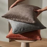 Weave Home Tempo Cushion - Cocoa | 50 x 50cm gallery detail image