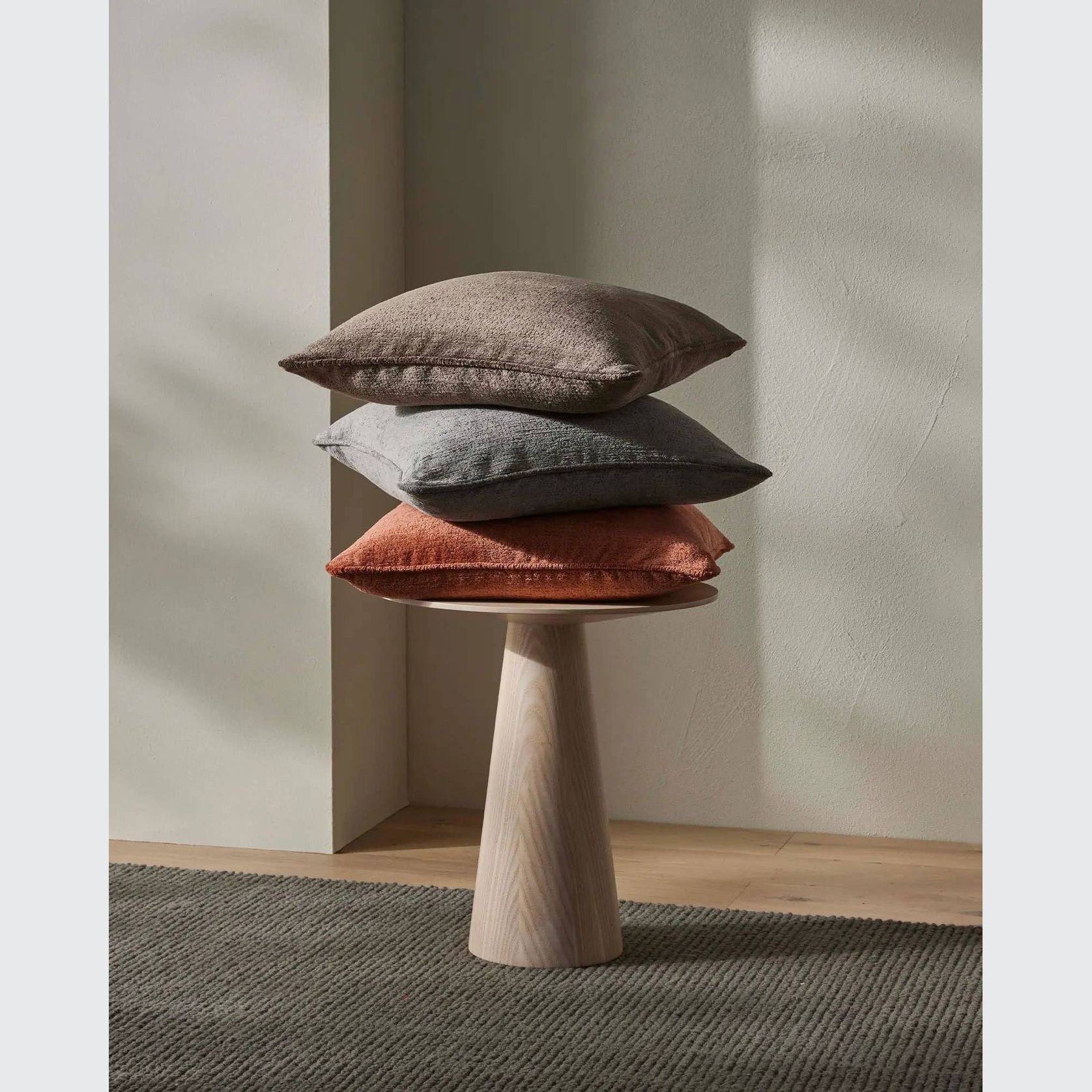 Weave Home Tempo Cushion - Cocoa | 50 x 50cm gallery detail image