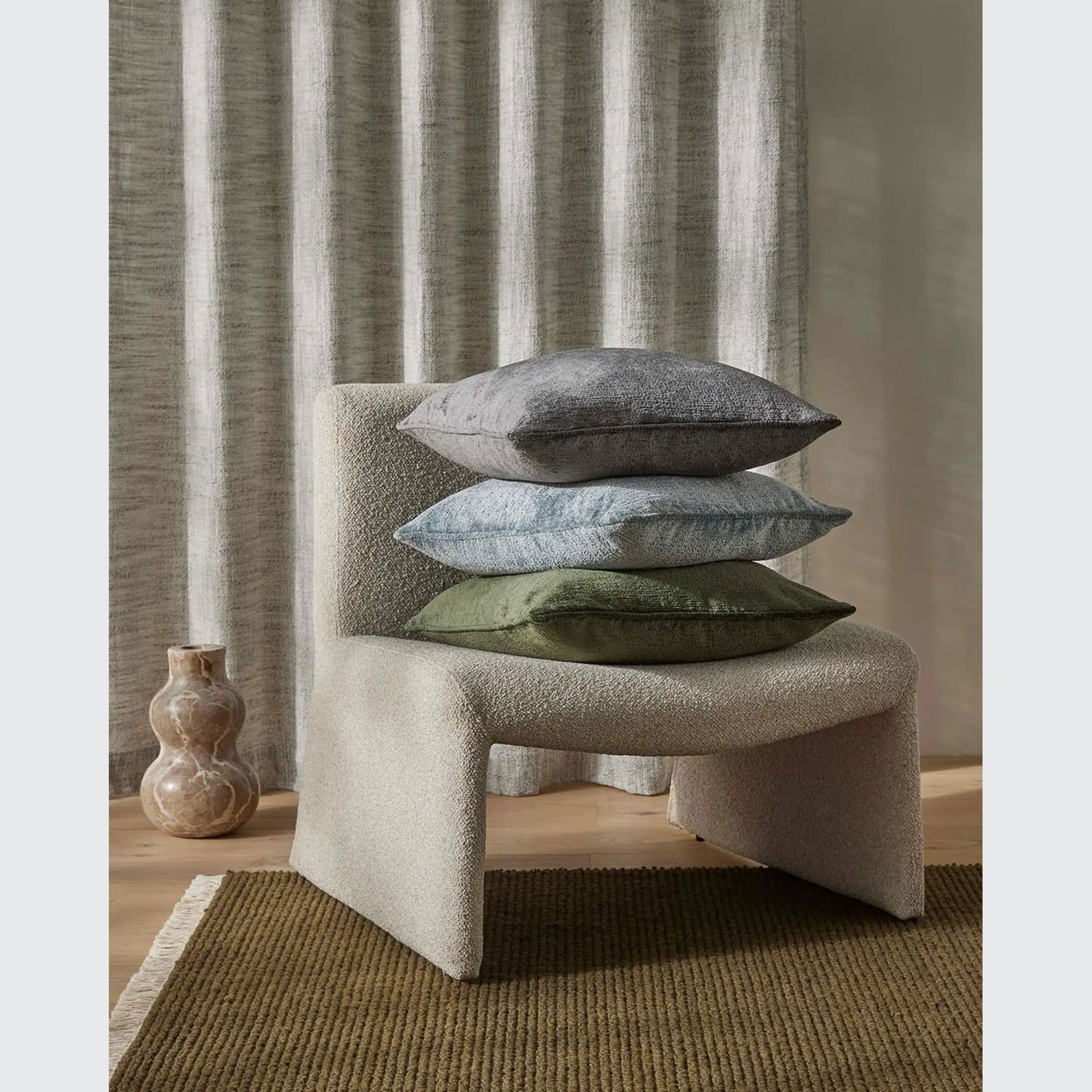 Weave Home Tempo Cushion - Sky | 50 x 50cm gallery detail image