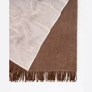 Weave Harris Merino Lambswool Throw - Acorn gallery detail image