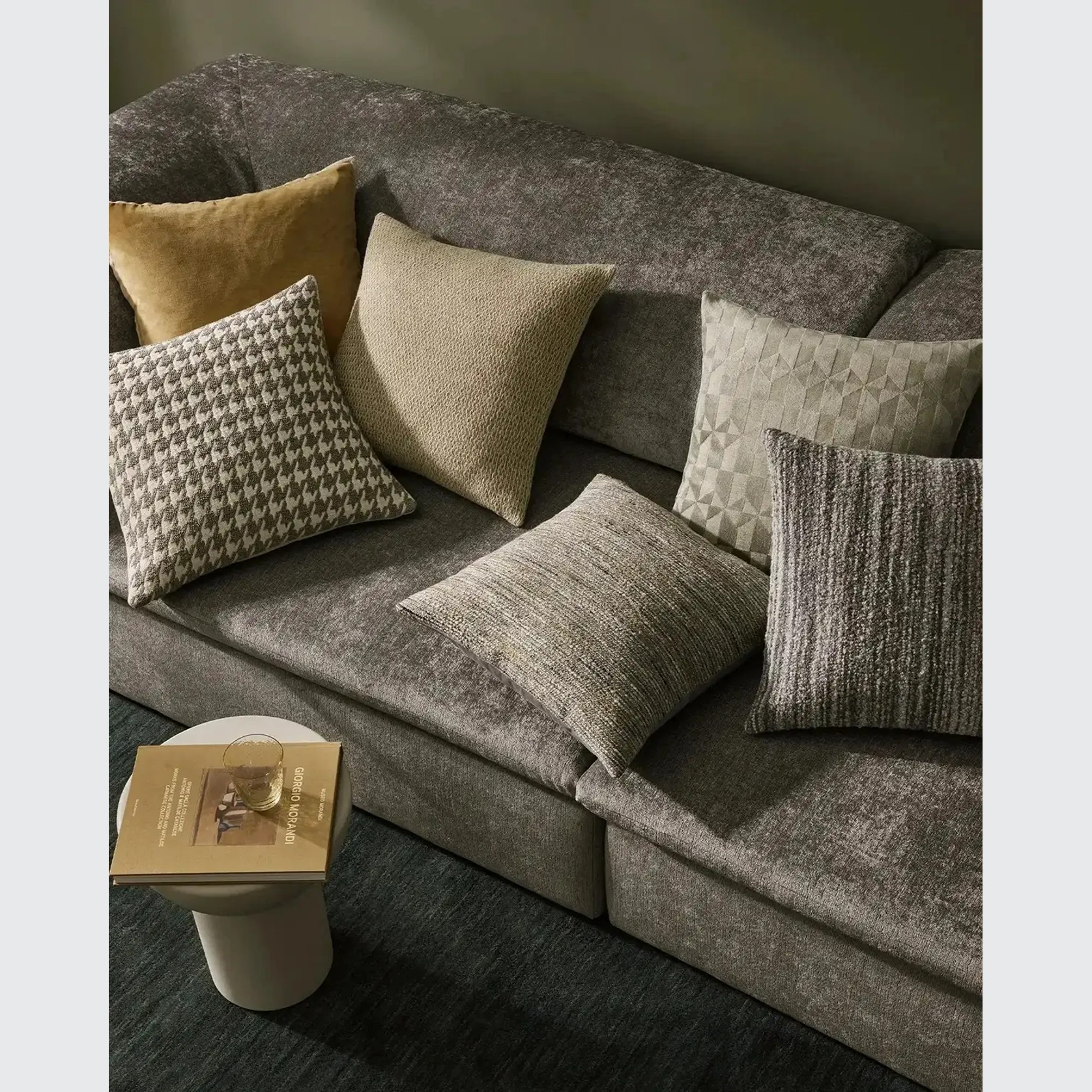 Weave Home Gigi Cushion - Slate | Wool Blend Boucle gallery detail image