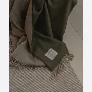 Weave Harris Merino Lambswool Throw - Moss gallery detail image