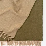 Weave Harris Merino Lambswool Throw - Moss gallery detail image