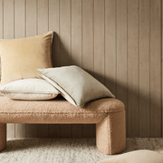 Weave Home Francesca Cushion - Mustard | Velvet gallery detail image