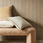 Weave Home Francesca Cushion Cover - Mustard | Velvet gallery detail image