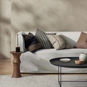 Weave Home Giovanni Cushion - Midnight | Bouclé Houndstooth gallery detail image