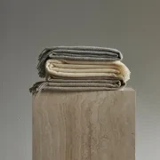 Weave Home Nevis Throw Blanket - Limestone | NZ Lambswool gallery detail image
