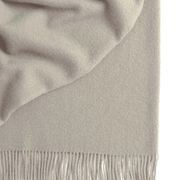 Weave Home Nevis Throw Blanket - Limestone | NZ Lambswool gallery detail image