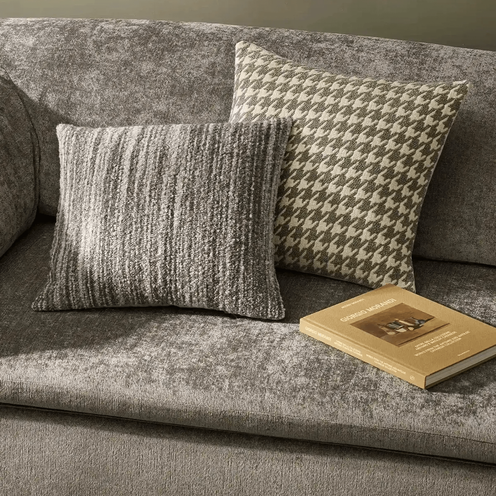 Weave Home Gigi Cushion - Slate | Wool Blend Boucle gallery detail image