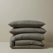 Ravello Pillowcase Pair - Charcoal | Standard,  King or gallery detail image