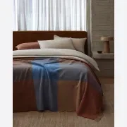 Weave Brookside NZ Wool Throw Blanket - Ocean gallery detail image