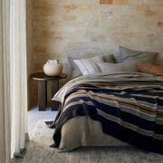Weave Home European Linen Throw - Franco, Shadow gallery detail image