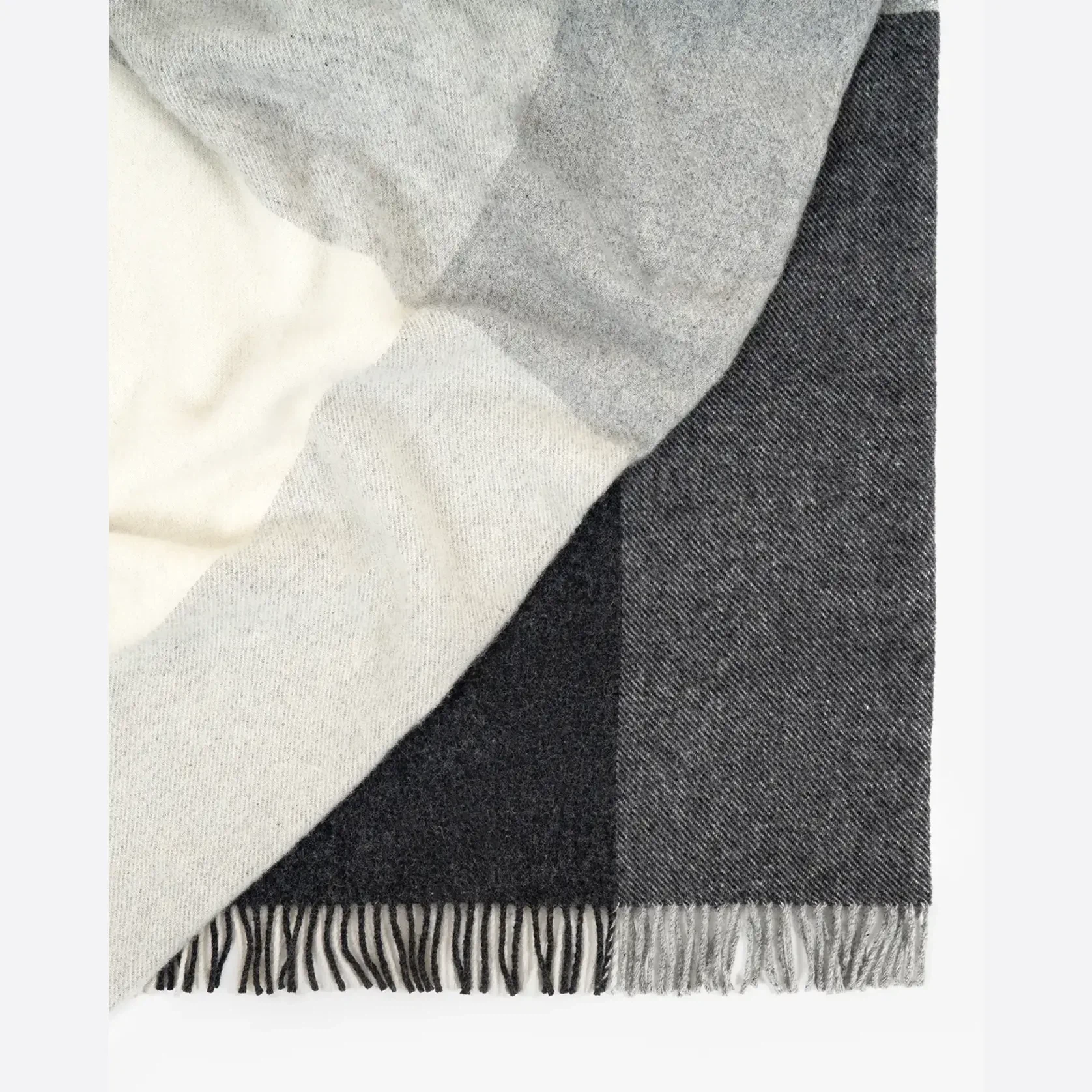 Weave Bayswater NZ Wool Throw Blanket - Charcoal gallery detail image
