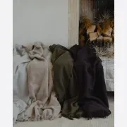 Weave Home Nevis Throw Blanket - Blackberry | NZ Lambswool gallery detail image