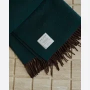 Weave Home Lerwick Throw Blanket - Hunter | NZ Wool gallery detail image