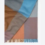 Weave Brookside NZ Wool Throw Blanket - Ocean gallery detail image