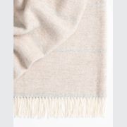 Weave Home Hellister Throw Blanket - Oatmeal | 100% Wool gallery detail image