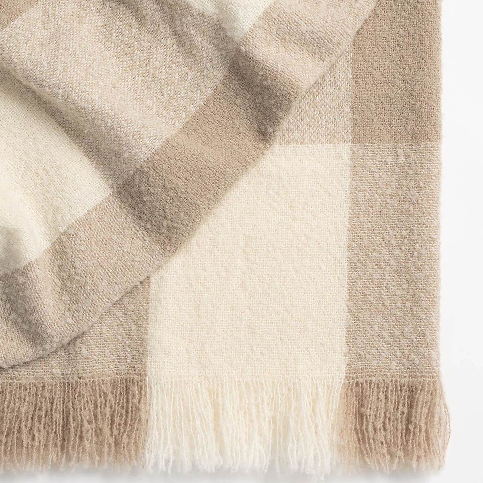 Weave Home Havelock Throw - Natural | NZ Wool gallery detail image