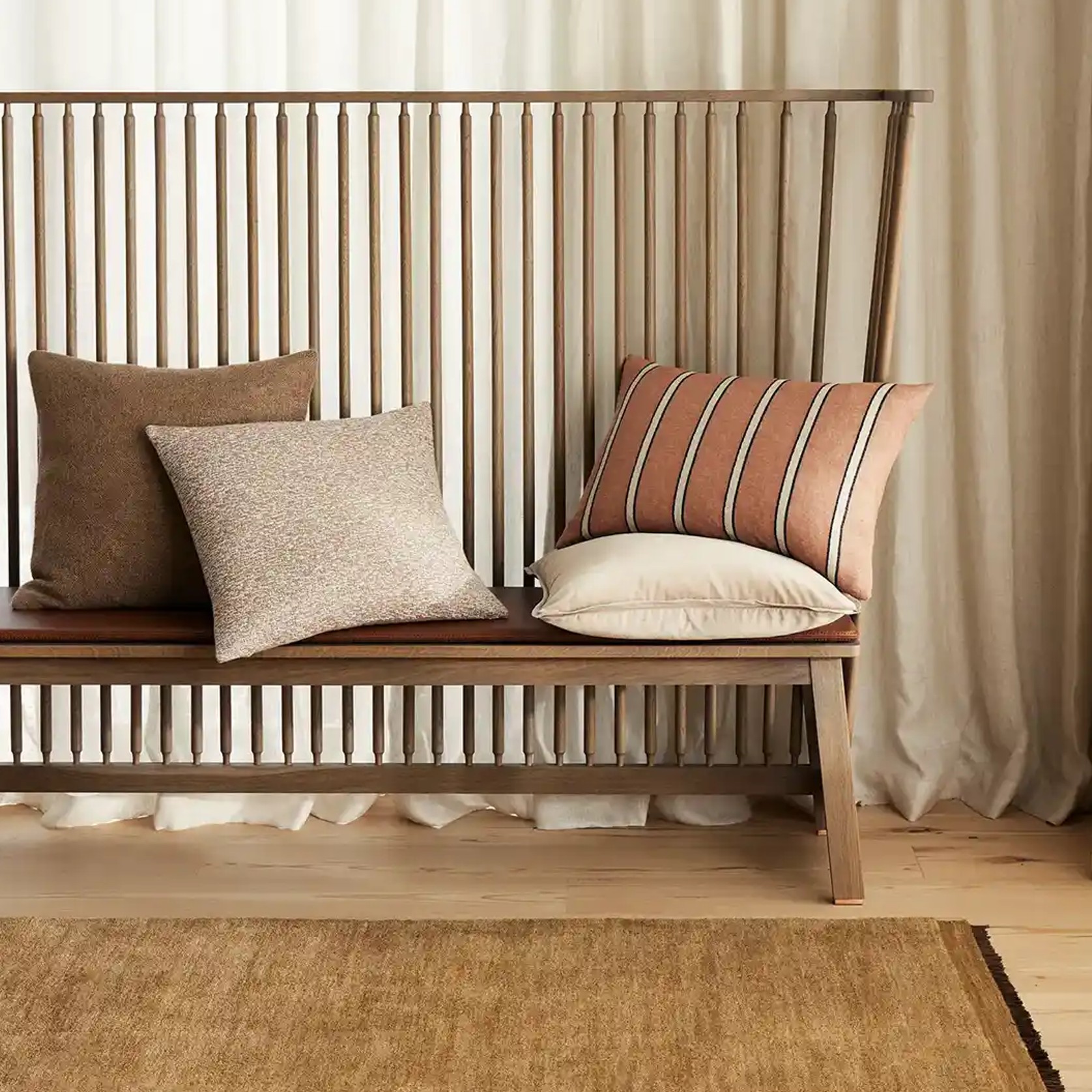Weave Home Francesca Cushion - Salt | Velvet gallery detail image